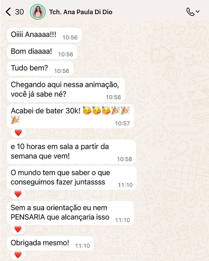 Depoimento de aluna da Teacher Ana (1 de 8)
