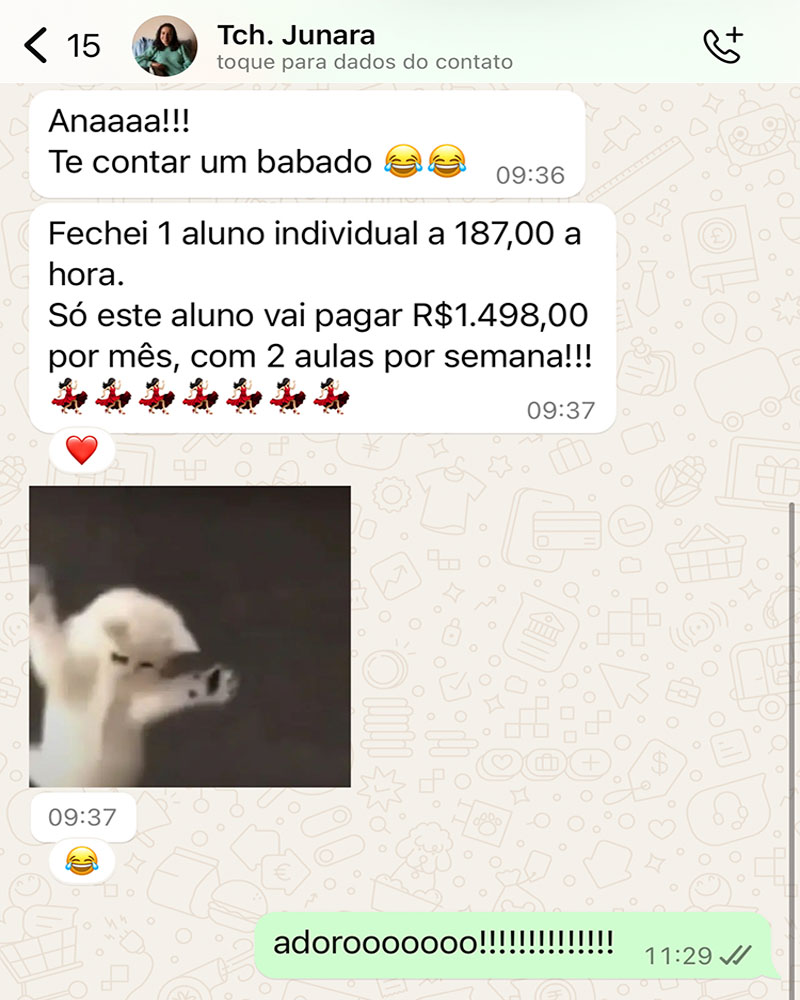 Depoimento de aluna da Teacher Ana (2 de 8)